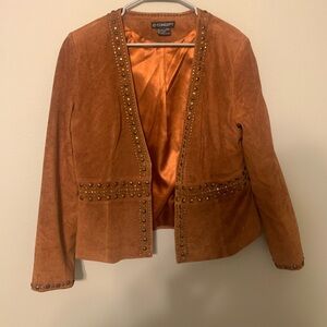 🐴 100% vintage western leather jacket lady sz 12